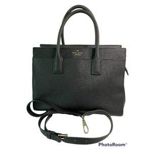 Kate Spade Black Medium Canvas Tote Bag